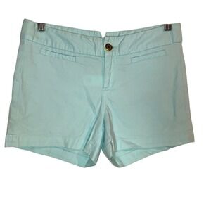 Banana Republic Shorts Cool Aqua Womens SIZE 2 Flat Front Preppy‎ Summer